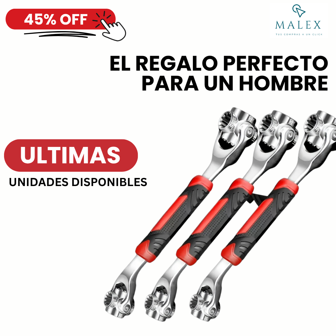 Llave Ajustable 8 en 1 – Repara Todo Sin Cambiar de Herramienta