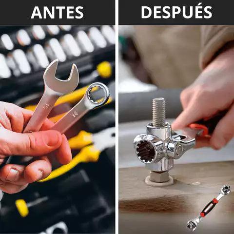 Llave Ajustable 8 en 1 – Repara Todo Sin Cambiar de Herramienta