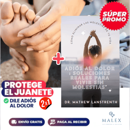 CORRECTOR DE JUANETES 2x1 + EBOOK | ELIMINA ALIVIA Y PREVIENE DOLORES