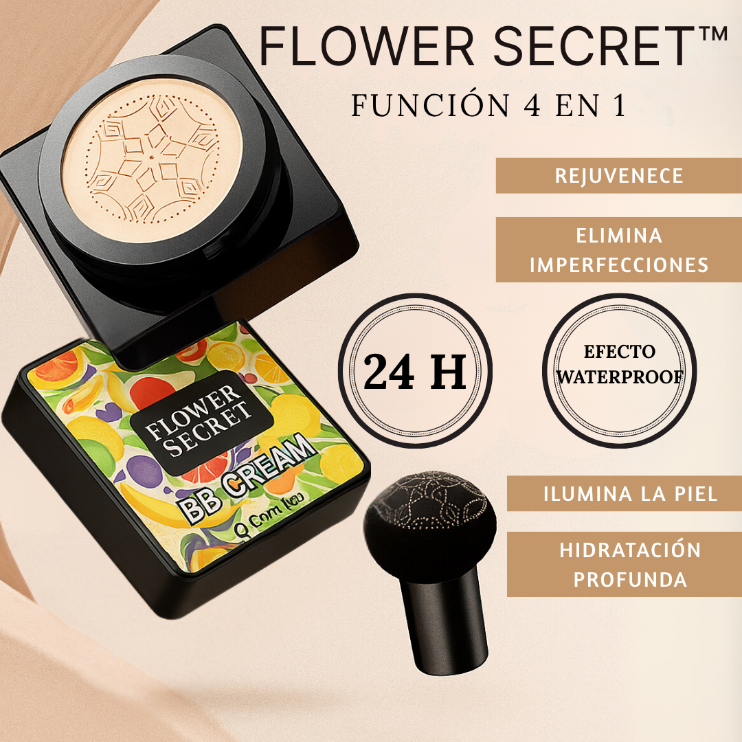 Flower Secret™ – Base en crema con efecto rejuvenecedor e hidratante