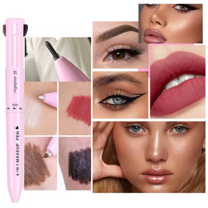 Lápiz Delineador 4 en 1 + Cepillo de cejas GRATIS