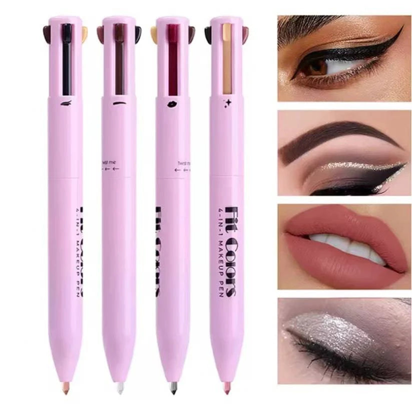 Lápiz Delineador 4 en 1 + Cepillo de cejas GRATIS