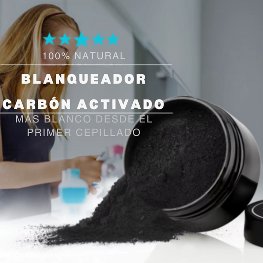 Blanqueador Dental de Carbón Natural - Blanqueo en solo 2 minutos