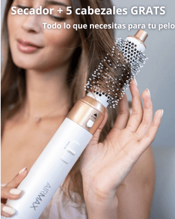 Cepillo Secador + 5 cabezales GRATIS - Peinado profesional