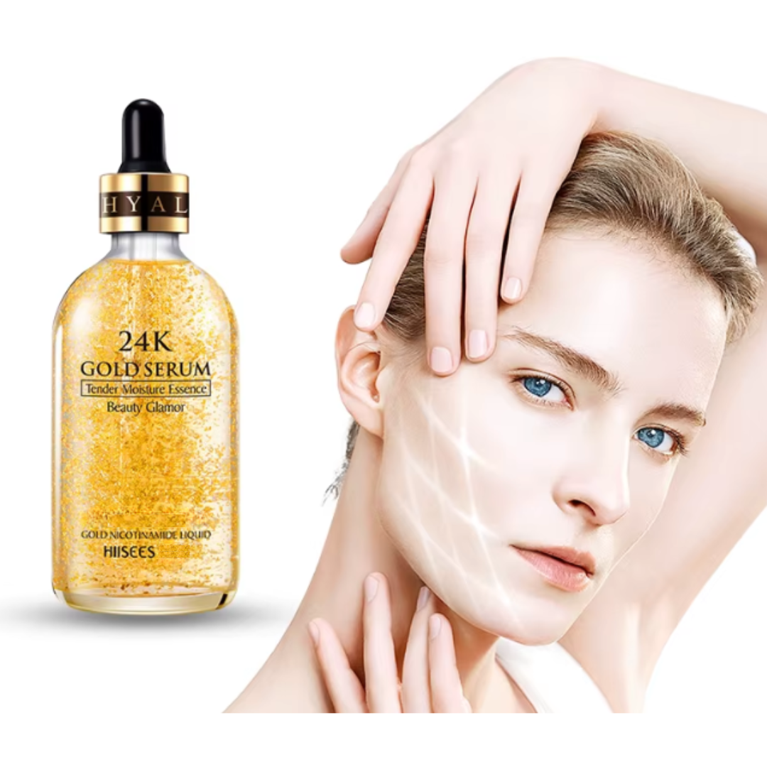 Serum Antiedad con Oro. Elimina arrugas e hidrata tu piel.