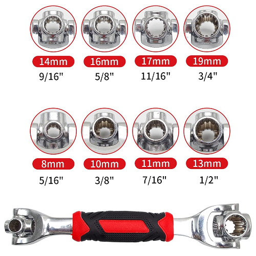 Llave Ajustable 8 en 1 – Repara Todo Sin Cambiar de Herramienta