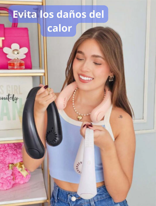 Ventilador De Cuello Portatil ® - Evita Calor y Altas Temperaturas